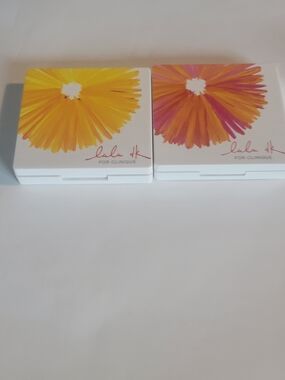 Clinique Floral Compact Duo — Yellow & Pink-Orange